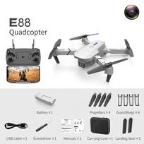 E88 Pro Mini RC Drone 4K Dual HD Camera Foldable Quadcopter Helicopter Toy 3 Batteries Pack Boy Gift 1 battery juoda