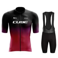 CUBE dviračiai dviračių dviračių marškinėlių komplektas MTB vyriški dviratininkų marškinėliai vasariniai dviratininkų marškinėliai šortai triatlono kostiumas kalnų dviračio drabužiai 5XL