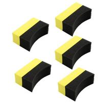 Car Tire Polish Wax Sponge 5/10Pcs High Elasticity Absorbent Wheel Cleaning Wash Pads for Car Enthusiasts DIY Use A3 yellow