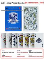 Waterproof PVC Frosted Guandan Playing Cards - Durable & Wear-Resistant for Business, Casual, or Party Games. gray