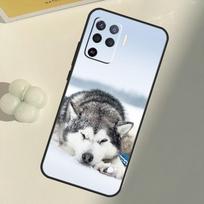 Alaskan Husky Dog Cute Puppy Case For OPPO A15 A74 A54 A94 A52 A72 A31 A53 A53S A5 A9 2020 A3S A5S A83 A91 A93 Cover OPPO A15 white