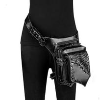 Leg Pouch Thigh Bag Fanny Pack Gothic Purse Medieval Steampunk for Renaissance Larp black