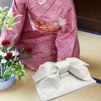 Stilingas japoniškas kimono juosmens diržas moterims balta