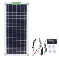 30W 18V Nešiojamas saulės baterijų rinkinys 30 vatų 18 voltų monokristalinė saulės baterija automobiliui, RV, jachtai, laivui gray