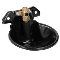 Sheep Automatic Water Drinking Bowl Steel Goat Waterer Farm Feeding Water Bowl Dispenser with Copper Valve for Livestock black