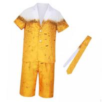 Beer Costume Funny Oktoberfest for Christmas Party Holiday L yellow