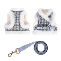 2026 new chest strap outdoor warmth high-end custom dog chest and back traction rope small dog XL white