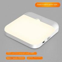 Motion Sensor Light USB Night Light LED Lamp With Switch Rechargeable Inductor Lights For Kitchen Stairs Hallway Closet Bedroom balta
