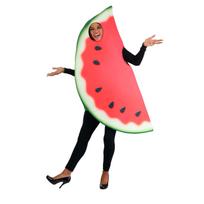 Watermelon slice role-playing costume, adult One size fits all adults raudona
