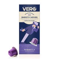VERO Smooth Moves Coffee Pods, Strong Medium Roast, Intensity 9, Pack of 10, Blend of Arabica Coffee from Colombia, Costa Rica & Guatemala, Roasted white