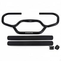 Butterfly Handlebar Aluminum Alloy Trekking Ergonomic Design Cycle Component for Cyclists black