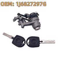 For VW Golf 4 MK4 1997-2006 Lupo Seat Arosa 1999-2006 Tailgate Rear Boot Lock Barrel with 2 Keys 1J6827297G Car Accessories MULTI gray