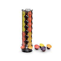 Capsule Holder for 32 Dolce Gusto Capsules, Holder for Storing Coffee Capsules, Non-slip Base, Rotatable, Black