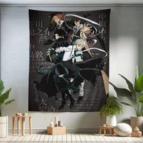 Bungo Stray Dogs Manga Volume 05 Wall Tapestry  Character Art Sleek Room Decor for Mystery Anime  LiteraryThemed Series Fans 100X70CM gray