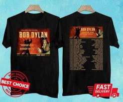 Bob Dylan Tour 2022 Rough And Rowdy Ways Tour T-Shirt S-3XL Q1434 XXXXL brown