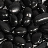 Juodo akmenuko sodo aukščiausios kokybės žvyras (juodasis perlas) poliruotas blizgus Nachi stiliaus puikus blizgesys švytintis 5 minutes (16-20 mm) 10 kg)