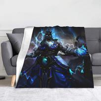 Dota Game Velvet Throw Blankets  Blankets for Bed Bedroom Soft Bedding Throws 75cm*90cm gray