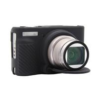 Silicone Case For Canon SX740 SX730 Camera Soft Protective Cover Body Skin with Lens Cap Camera Bag Accessories black