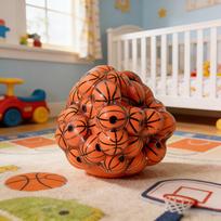 Basketball Stress Ball Handmade Basketball Stress Ball | Soft Texture Squeezy Toy, Sports Style Office Gift Basketball model white