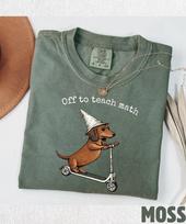 Comfort Colors Math Teacher T-Shirt,Funny Dachshund Shirt,Algebra Grade Teacher Shirt,Funny Mathematics Gift,Math Teacher Appreciation Gift 140 gray