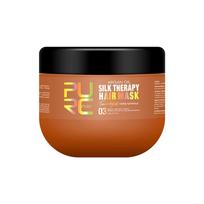 PURC Moroccan Argan Oil Silk Therapy Smoothing Repairing Shampoo Conditioner And Repair Hair Mask Set For Hair Scalp Treatment Full set(3pcs)