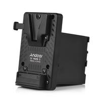 Andoer V-Lock V Mount Battery Plate to BP-U Dummy Battery Adapter Built-in Battery Decode Chip juoda