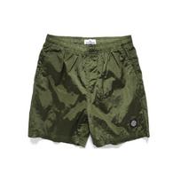 Stone Island Swimming Trunks Olive Men Swimwear Green 7615B0943-V0058 S gray