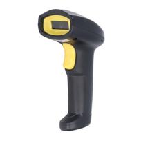 1D Wireless Barcode Scanner Bluetooth 2.4G USB 2 in 1 Portable Code Reader for Supermarket Cashier Express black