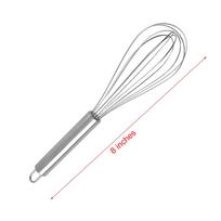 Stainless Steel Whisk Set 6 Wire Whisks 8/10/12 Inch Kitchen Balloon Whisks With Stainless Grip baking supplies white