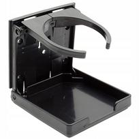Adjustable lockable cup holder black for boat, camper, car, bus