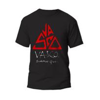 Concerto Vasco Maglietta Rossi 2019 Casual Crew Neck T Shirt with Geometric Pattern Slight Stretch Fabric Regular Fit for Men 5XL juoda