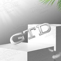 Automobilio GTD GTE Emblema Metalinė Automobilio Lipdukas Galinės Bagažinės Ženklelis Sparno Automobilio Kėbulo Lipdukas gray