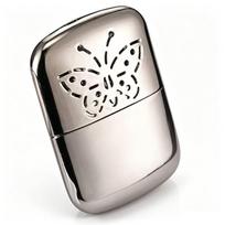 Outdoor Camping Hand Warmer With Alloy Material Portable Heating Device For Winter Wilderness Peacock gray