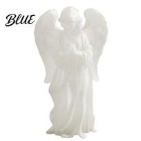 Unique Birthday Gifts for Her Glow‑in‑the‑Dark Praying Angel Figurine Luminous Guardian Statue 3D Printed Delicate Wings Figurine Desktop white