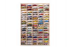 Vertikali lentyna automobilių spyruoklėms, 90 vietų, medinis HOT wheels organizatorius