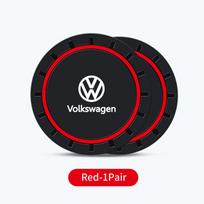 2pcs Car Silicone Non-slip Water Coaster Cup Holder Bottle Mats For Volkswagen VW Golf 4 6 7 GTI Tiguan Passat B5 B6 B7 CC Jetta balta