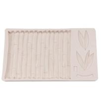 DIY Cake Chocolate Mould Bamboo Decorative Silica Gel Mould Handmade Soap Mould 1pc beige