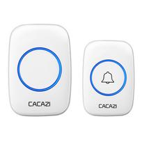 Belaidis durų skambučio imtuvas siųstuvas Maitinamas baterijomis Paprastas Lauke Atsparus vandeniui Protingas Nuotolinis balta