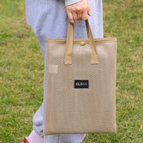 Camping Storage Bag Cookware Tote Durable with Handle Travel Carry Handbag beige