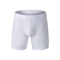 Vyriški medvilniniai apatiniai šortai Vyriškos ilgos kelnaitės Prailgintos sportinės kelnės Sportiniai bokseriai M L XL XXL 3XL 3XL balta