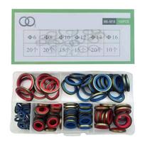 Professional O Rings Repair Set 30 Size NBR Rubber Washers Corrosion Resistant for Plumbing Equipment Maintenance white