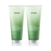 Anua Heartleaf BHA Pore Deep Cleansing Foam Sebum Control Facial Cleanser Set 150ml x2 beige