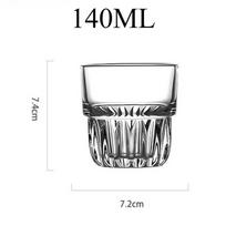 Glass Coffee Cup Ice American Style Cold Brew Latte Latte Glass Cup Minimalist Beverage Juice Flower Tea Cup 140-340ml gray