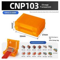 1 rinkinys Vandeniui atsparus CNP106 IPX8 Mini gelinis laidų jungiklis Junction Box Lauko lengvas universalus laidų prijungimas Atsparus lietui gnybtai