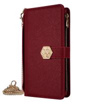 Huawei Pura 70 Pro Phone Case: P60 Card Slot Flip Cover for Mate 50 Pro Huawei Pura 90 Pro 5G rožinio aukso spalvos