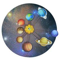 DIY Solar System Planet Model Science Experiment Toy Children's Education Toy Technology Experiment STEM Puzzle Planet gray