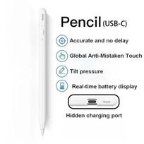 For Apple Pencil For Ipad A16 2025 10th Generation Stylus Pen Pro 13 M5 12.9 Air 11 M4 M3 5 4 3 Mini 7 6 A17 8th 9th Touch Pens balta