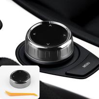 Gear Shift Collar for BMW E60 E61 E63 E64 E66 iDrive Multimedia Knob Cover Crystal crystal / for E63 gray