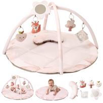Fortella Baby Gym Play Gym Play Mat for Babies, Newborns, 0 Years and Up, Mobile, Educational Toy, Scandinavian Style, Stylish, Pink white