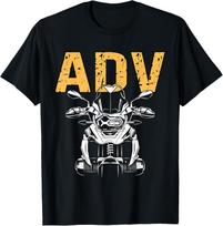 ADV Motorcycle Graphic Design T-shirt S yellow
